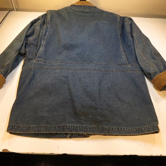 RANCHWEAR WESTERN COWBOY DENIM JEAN JACKET Mens L Blue ADIRONDACK - Picture 5 of 7